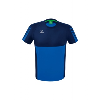 Erima Sport-Tshirt Six Wings (100% Polyester, schnelltrocknend, angenehmes Tragegefühl) royalblau/navyblau Jungen